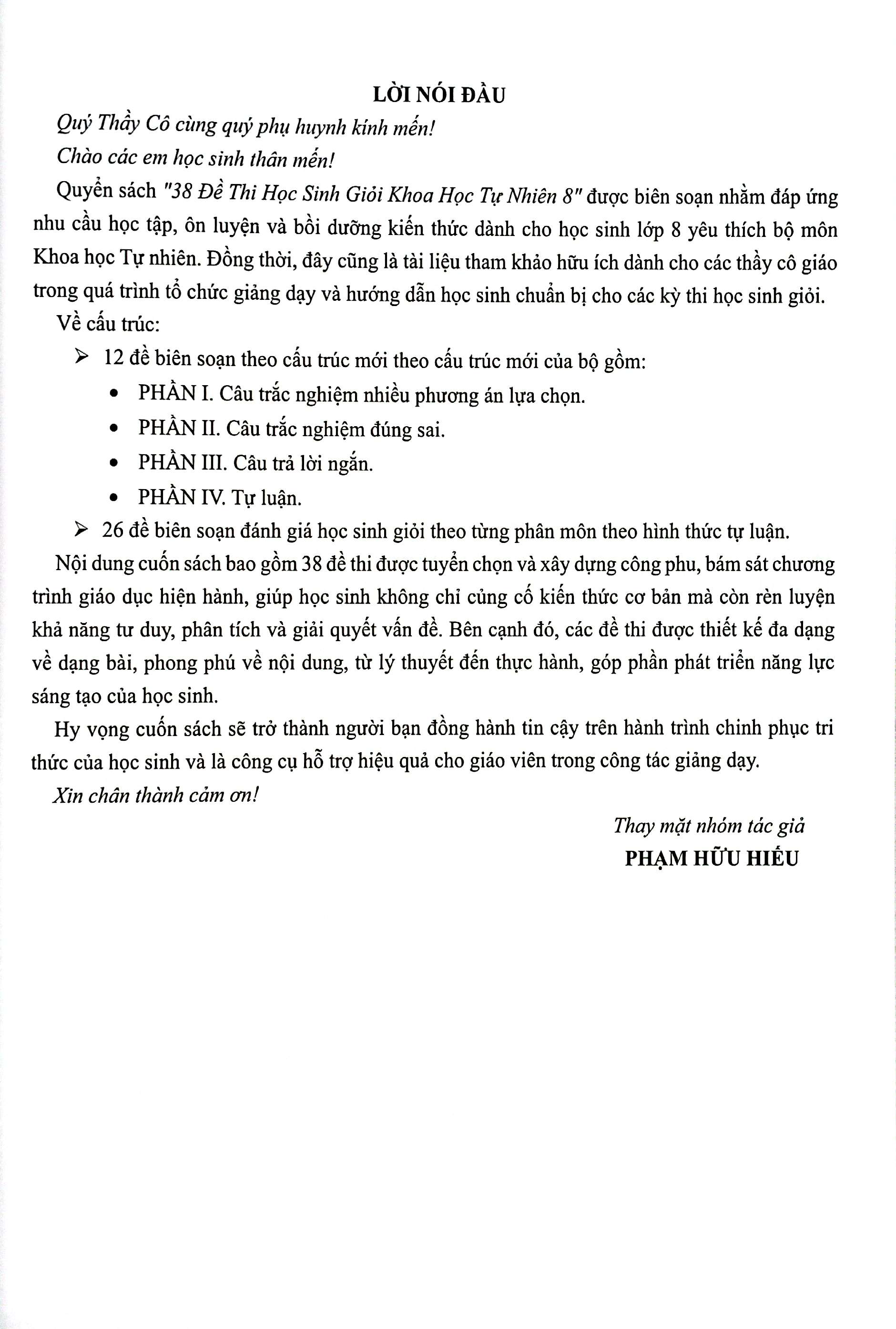38 đề thi học sinh giỏi khoa học tự nhiên lớp 8 (biên soạn theo cấu trúc mới - dùng chung cho các bộ sgk hiện hành) - Ảnh 3