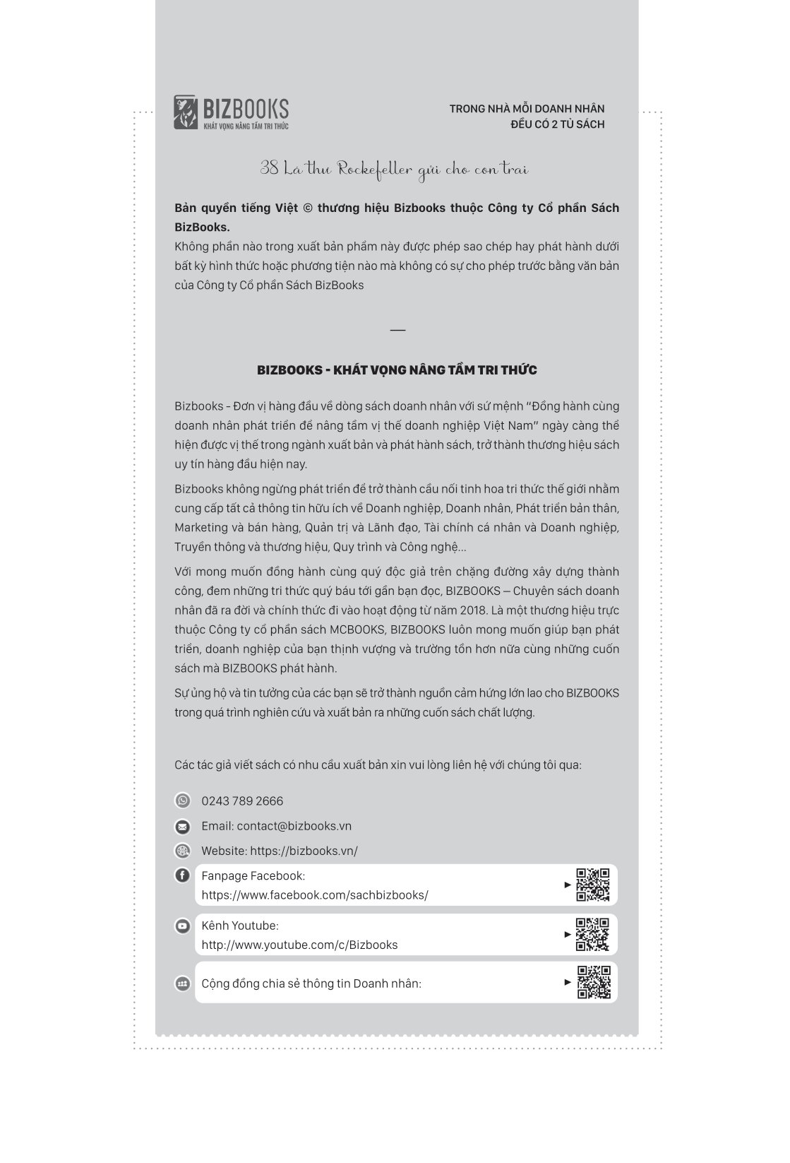 38 lá thư rockefeller gửi cho con trai - Ảnh 4