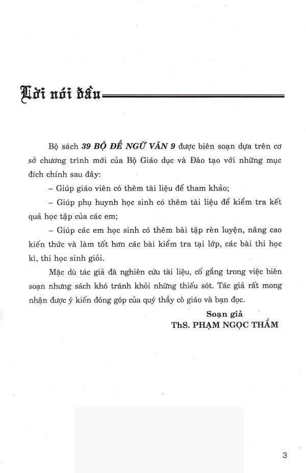 39 bộ đề ngữ văn 9 (tái bản 2020) - Ảnh 3