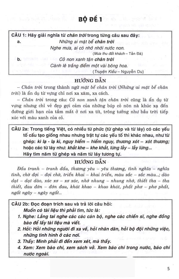 39 bộ đề ngữ văn 9 (tái bản 2020) - Ảnh 4
