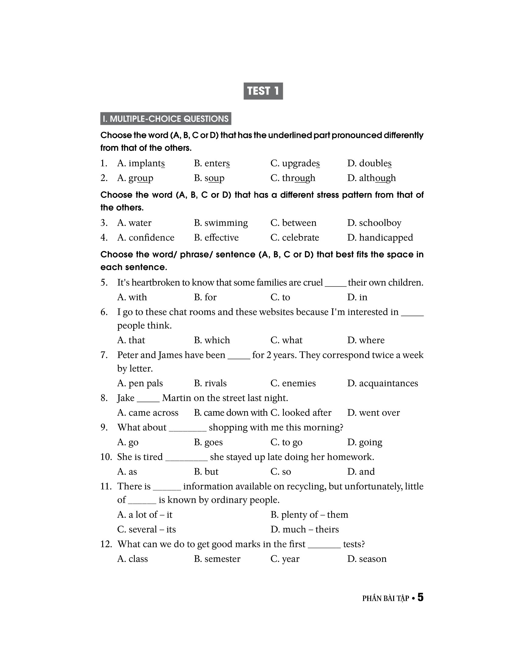 40 đề tiếng anh thi vào lớp 10 - Ảnh 10