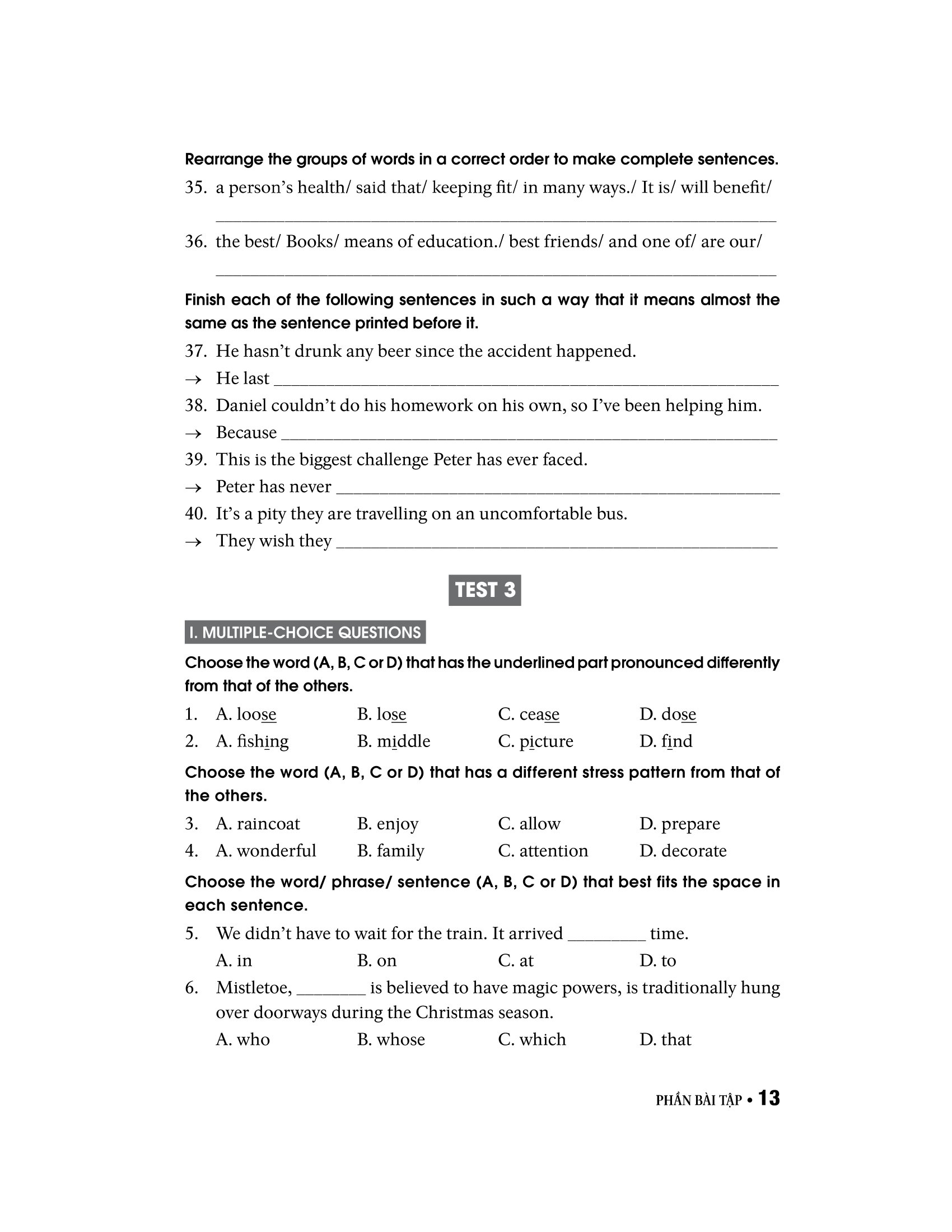 40 đề tiếng anh thi vào lớp 10 - Ảnh 18