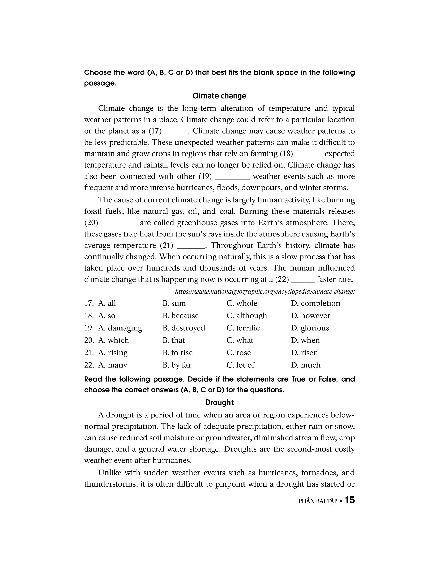 40 đề tiếng anh thi vào lớp 10 - Ảnh 20