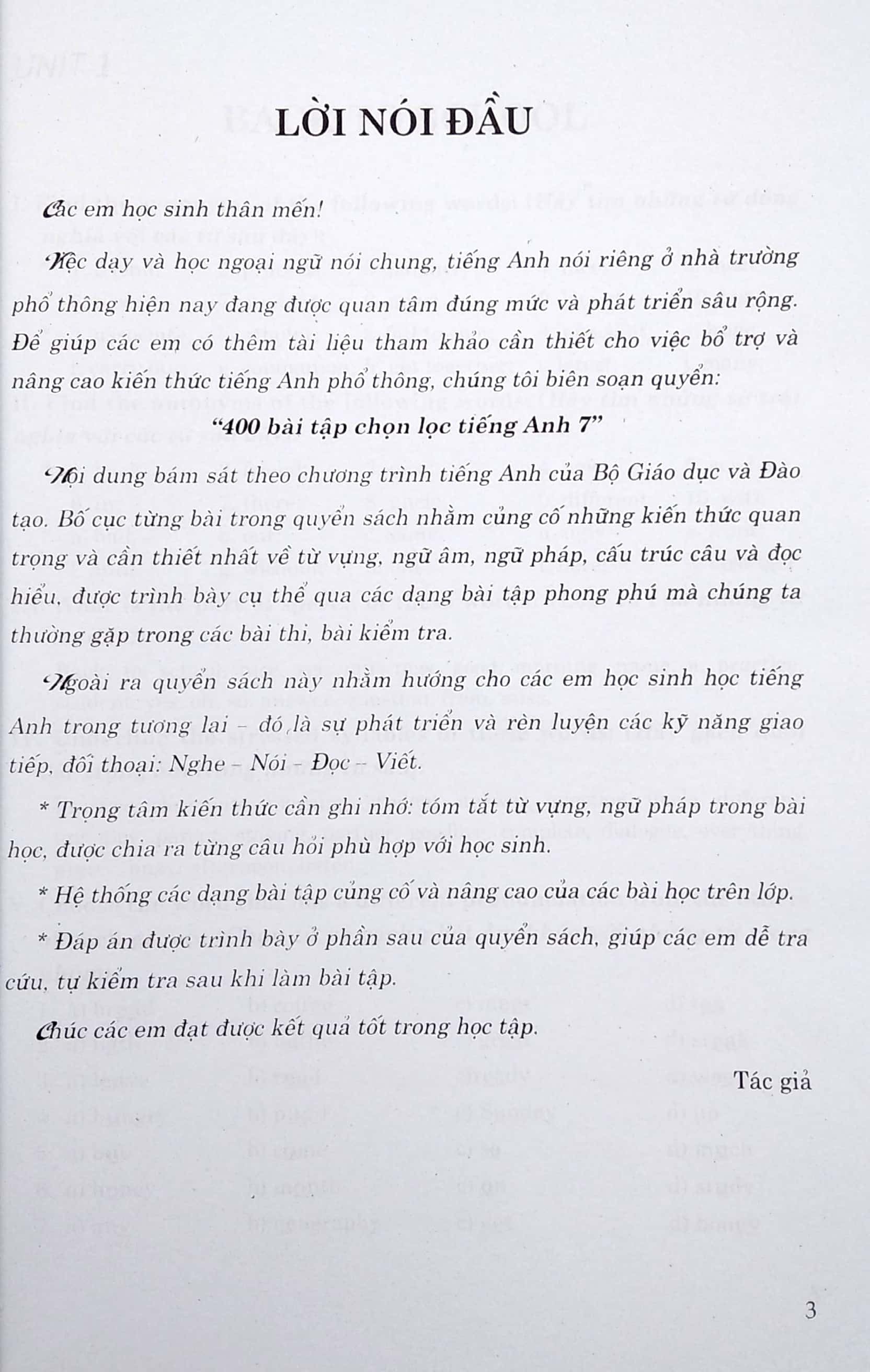 400 bài tập chọn lọc tiếng anh 7 (2020) - Ảnh 4