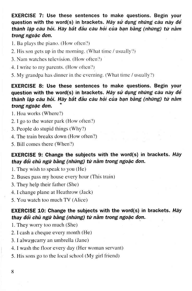 400 bài tập tiếng anh chọn lọc 8 - Ảnh 6