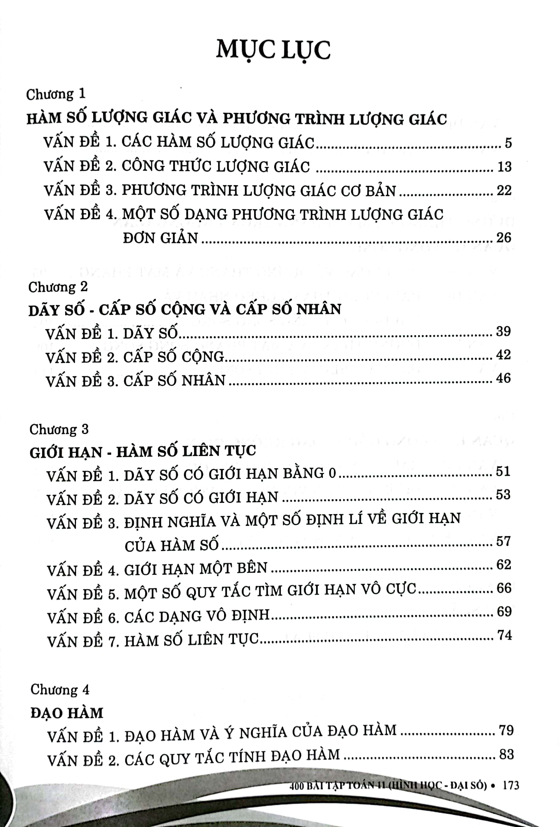 400 bài tập toán 11 - hình học-đại số (dùng chung cho các bộ sgk hiện hành) - Ảnh 3