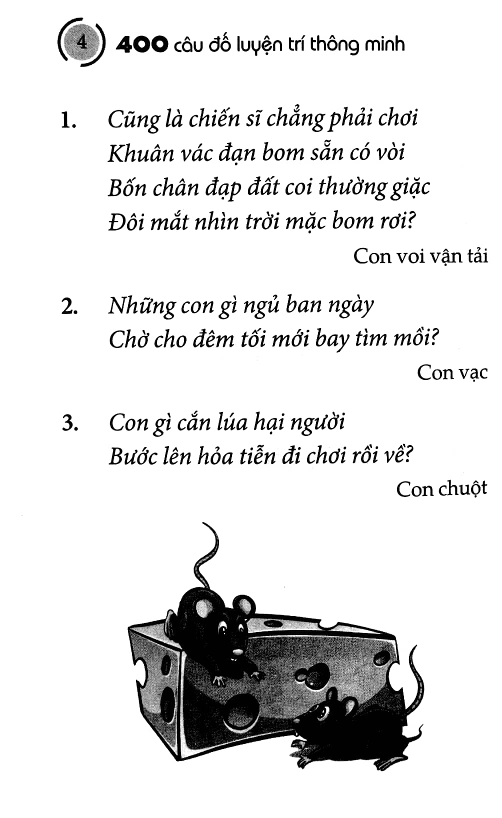 400 câu đố luyện trí thông minh (tái bản 2023) - Ảnh 4