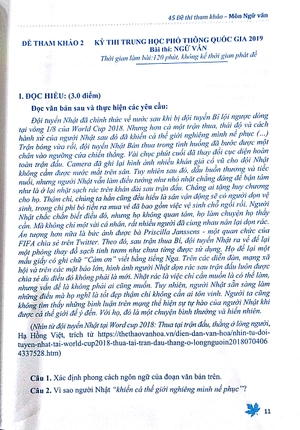 45 đề thi tham khảo môn ngữ văn chuẩn bị cho kì thi thpt - Ảnh 8