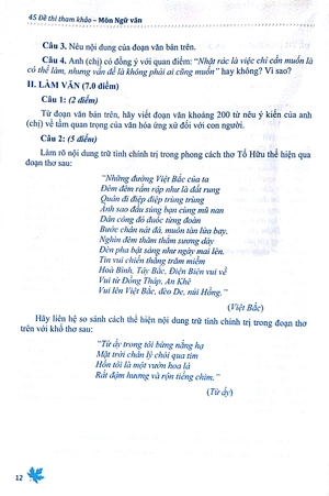 45 đề thi tham khảo môn ngữ văn chuẩn bị cho kì thi thpt - Ảnh 9