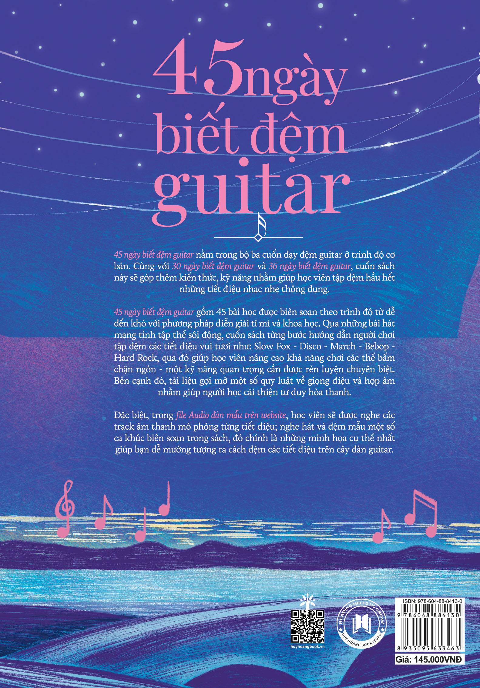 45 ngày biết đệm guitar - tiết điệu: slow fox-disco-march-bebop-hard rock (tái bản 2023) - Ảnh 3