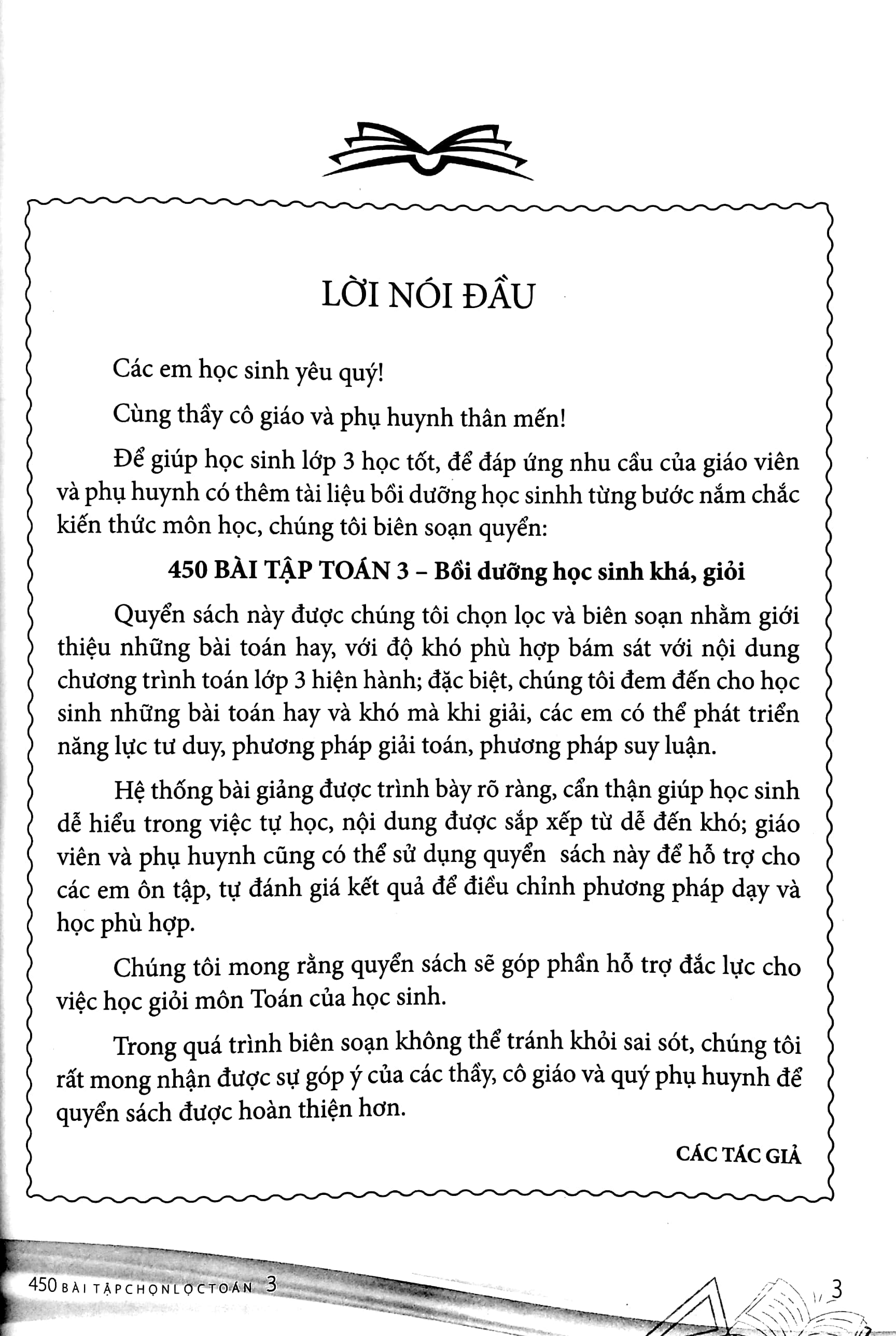 450 bài tập toán 3 - bồi dưỡng học sinh khá, giỏi (theo chương trình giáo dục phổ thông mới) - Ảnh 4