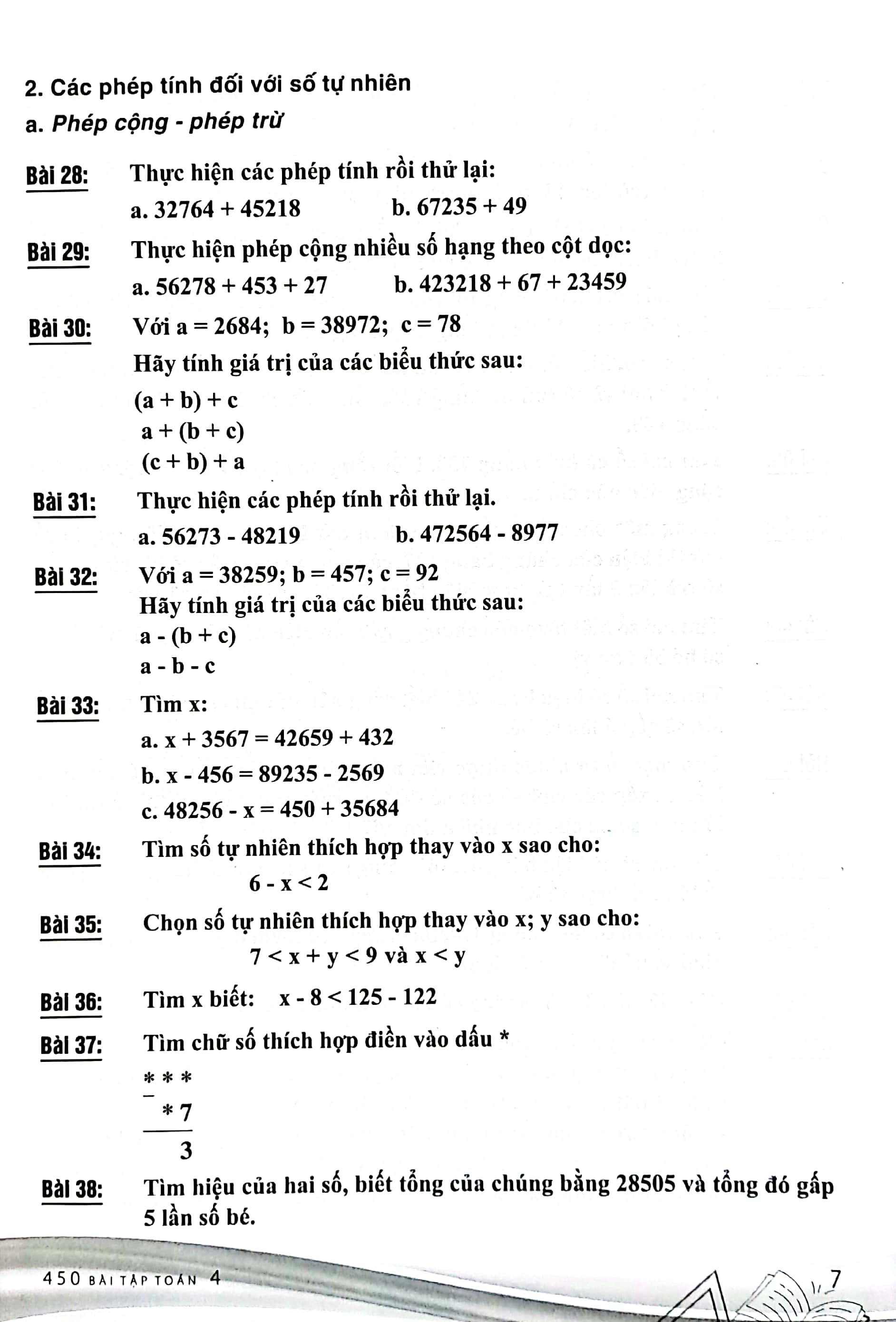 450 bài tập toán 4 - bồi dưỡng học sinh khá giỏi (theo chương trình giáo dục phổ thông mới) - Ảnh 5