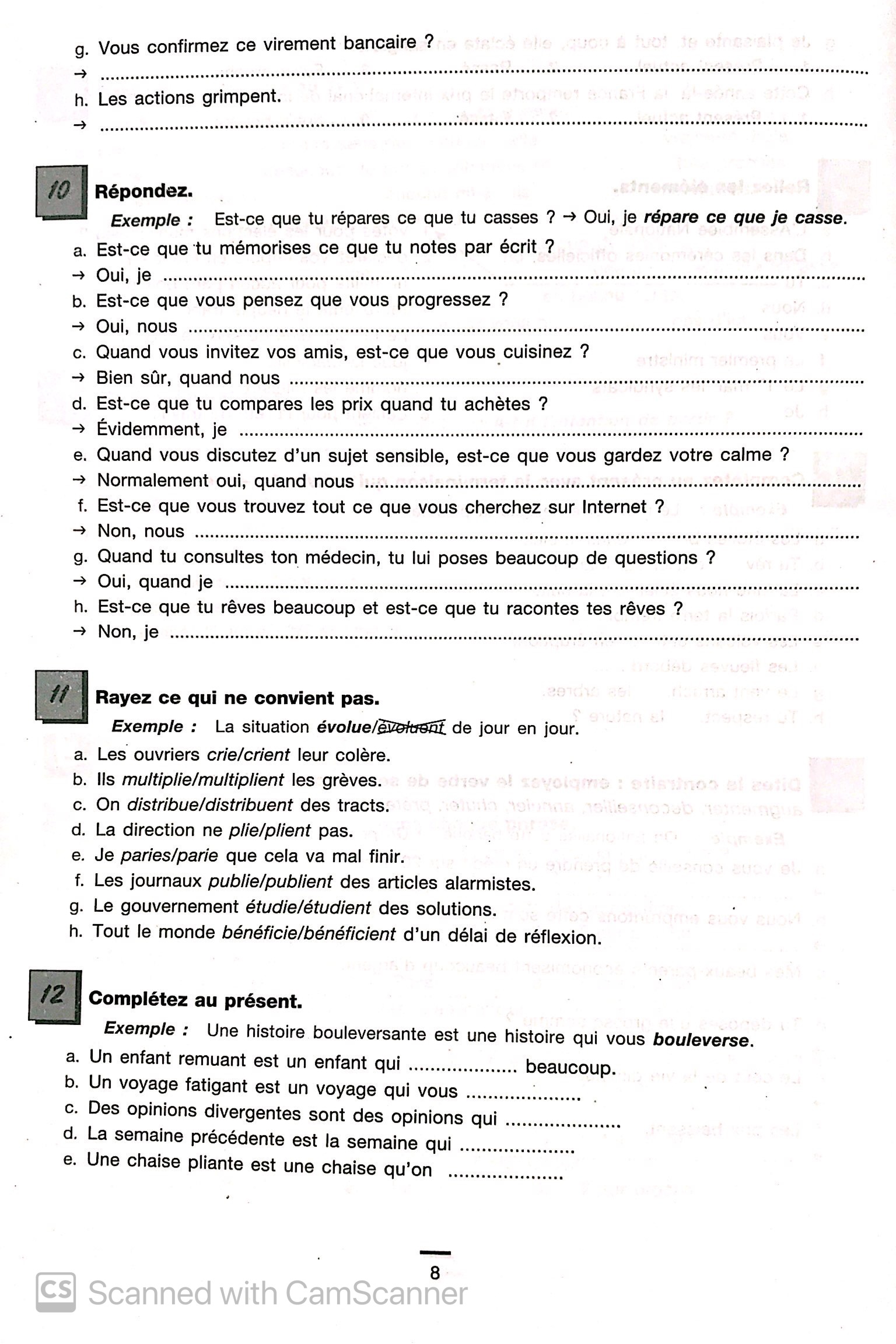 450 nouveaux exercices - conjugaison niveau intermediare - Ảnh 6