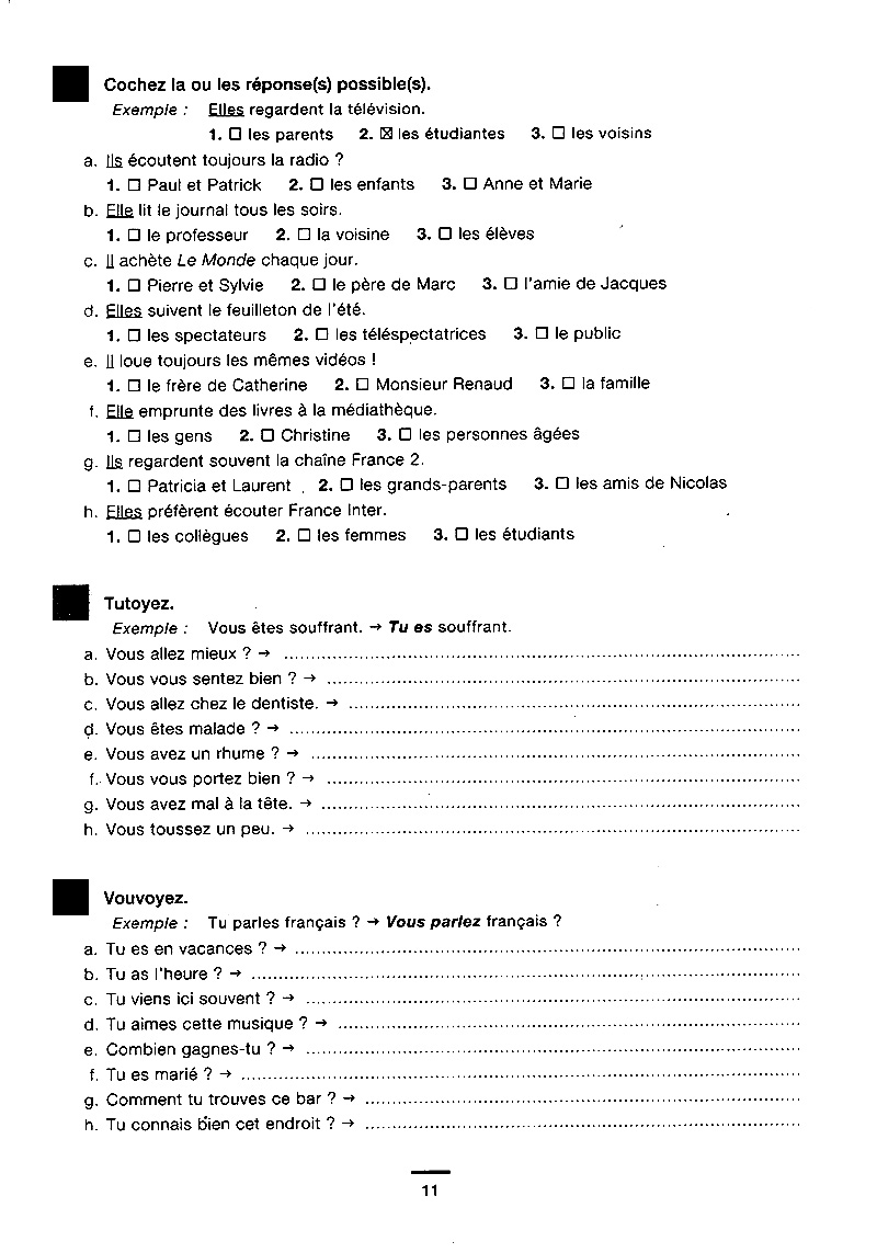 450 nouveaux exercices - grammaire (niveau débutant) - Ảnh 10