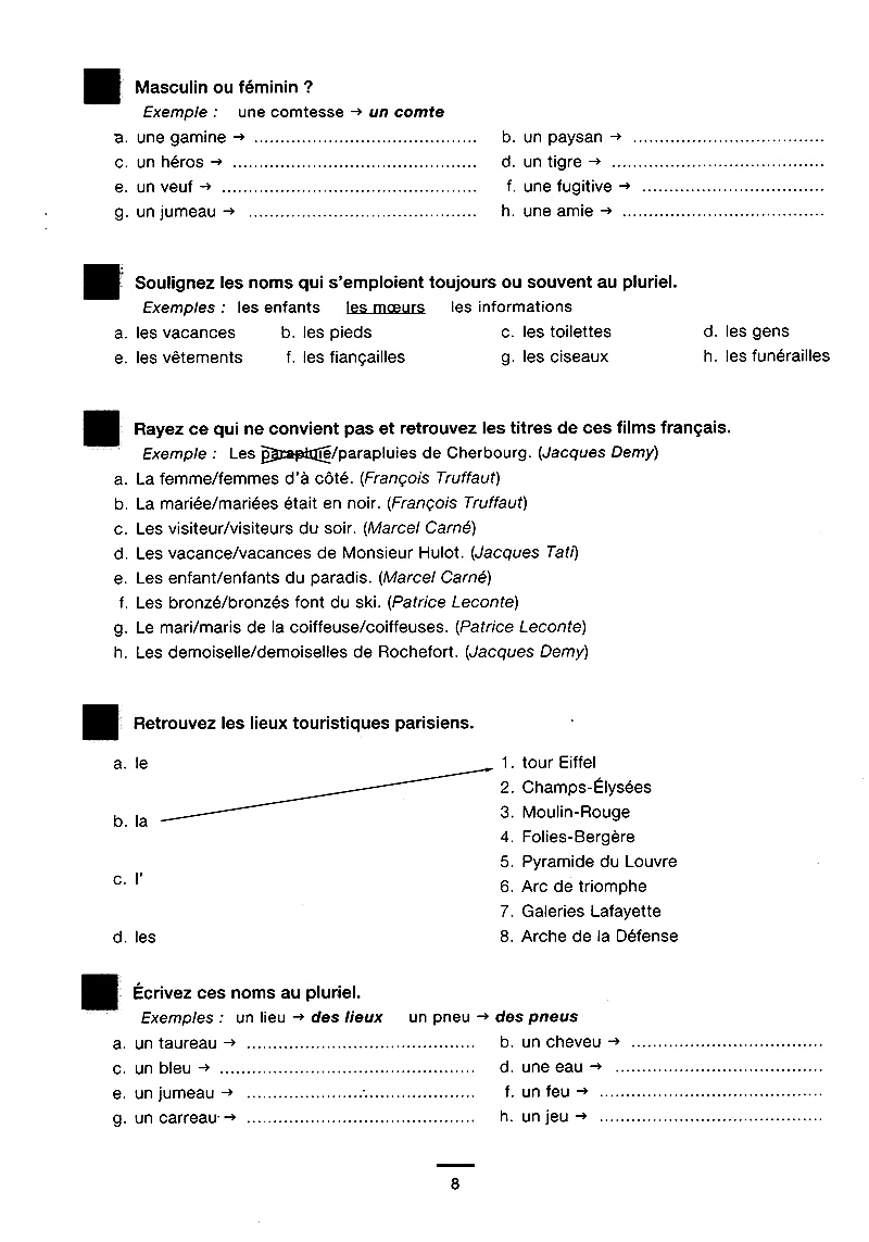 450 nouveaux exercices - grammaire (niveau débutant) - Ảnh 7