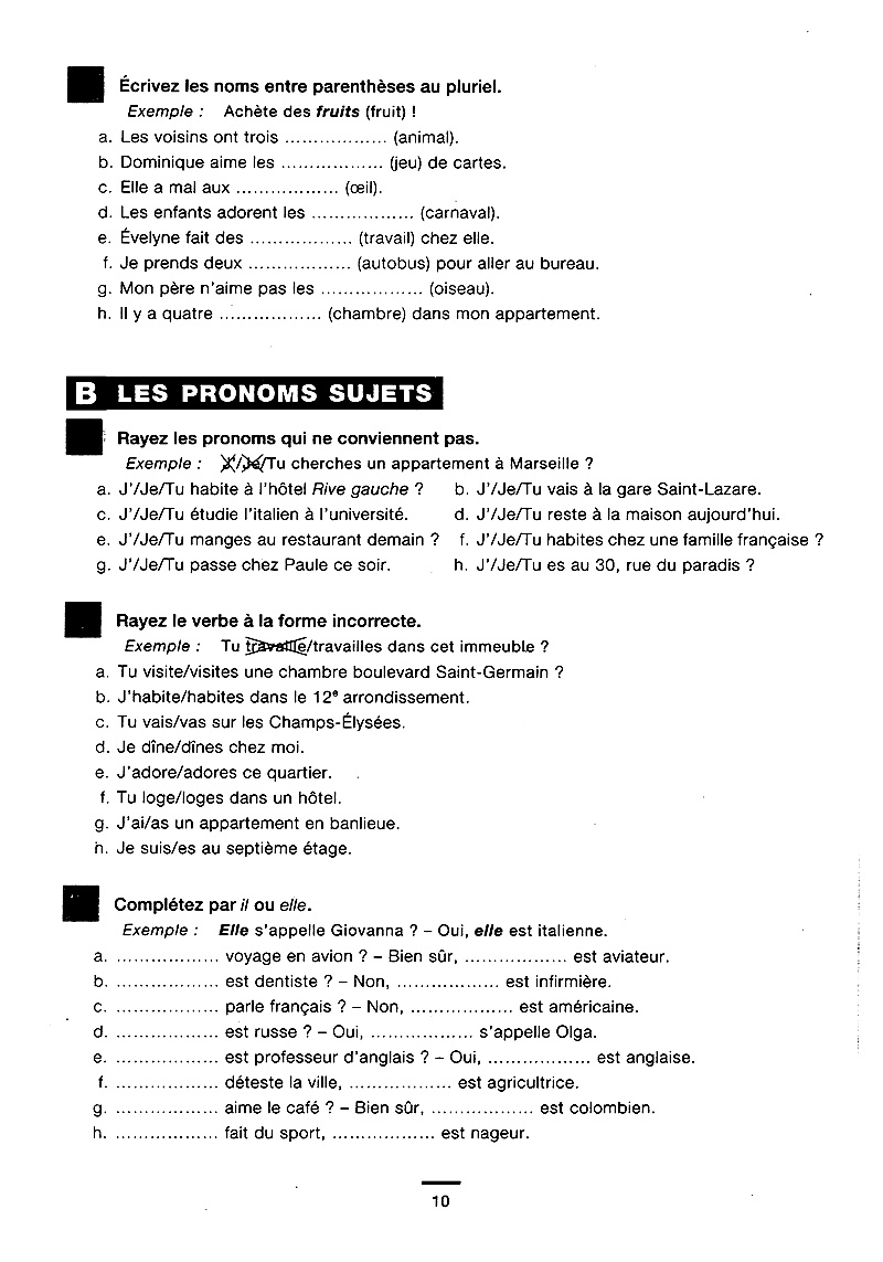 450 nouveaux exercices - grammaire (niveau débutant) - Ảnh 9