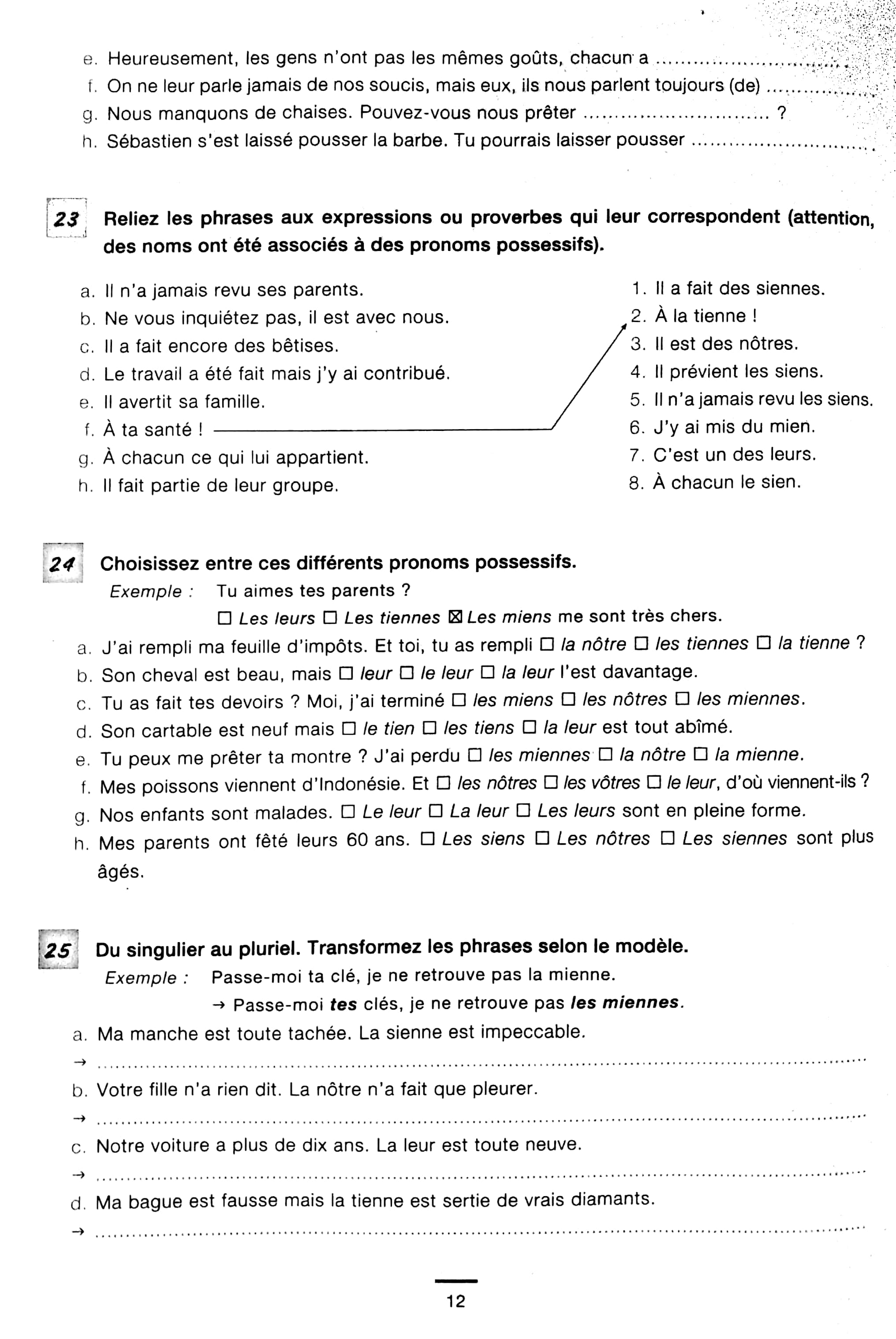 450 nouveaux exercices - grammaire niveau intermediare - Ảnh 8