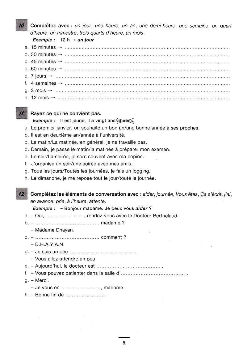 450 nouveaux exercices - vocabulaire niveau débutant - Ảnh 6