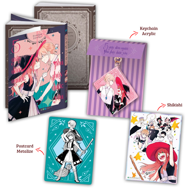 5 Giây Đếm Ngược - Phù Thủy Được Yêu - Bản Sưu Tầm - Tặng Kèm Postcard Metalize + Keychain Acrylic Trộn Nhũ + Shikishi