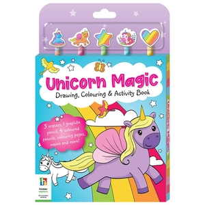 5 pencil set unicorn magic