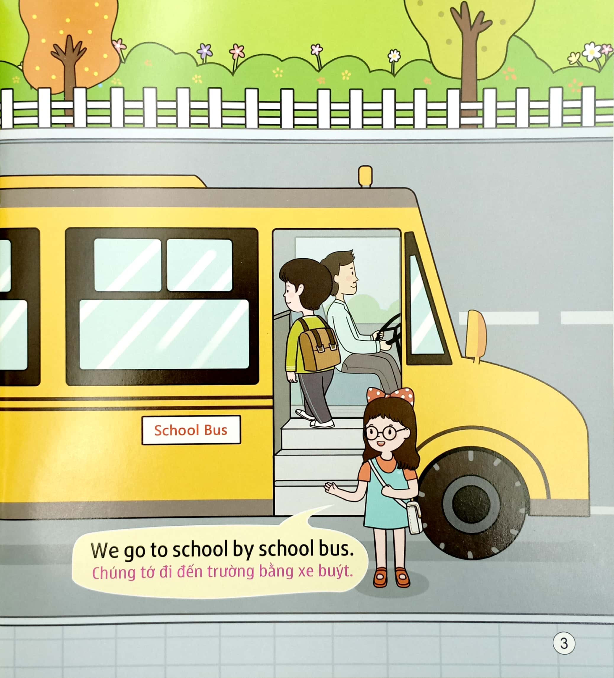 5 phút mỗi ngày - bộ sách tiếng anh đầu tiên cha mẹ dạy bé - các phương tiện giao thông - Ảnh 3