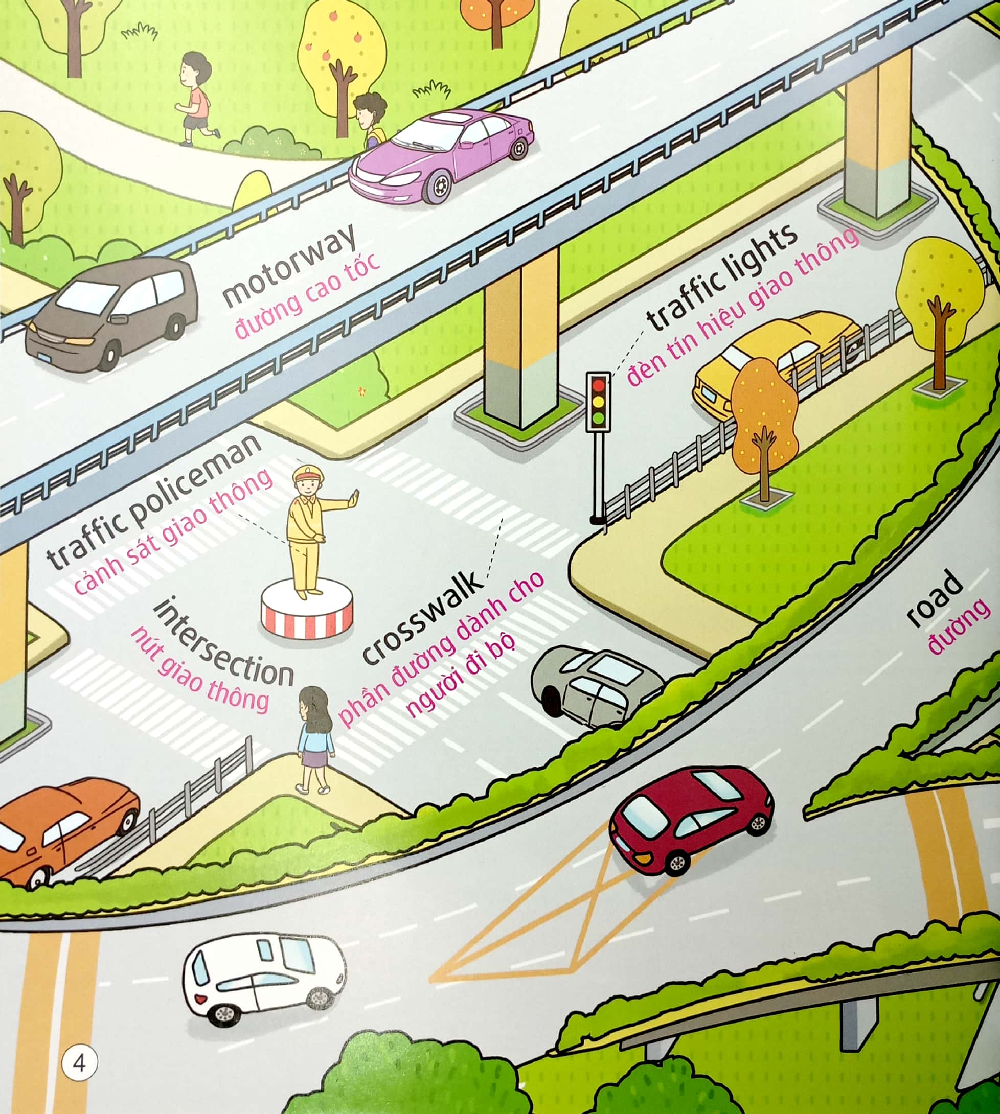 5 phút mỗi ngày - bộ sách tiếng anh đầu tiên cha mẹ dạy bé - các phương tiện giao thông - Ảnh 4