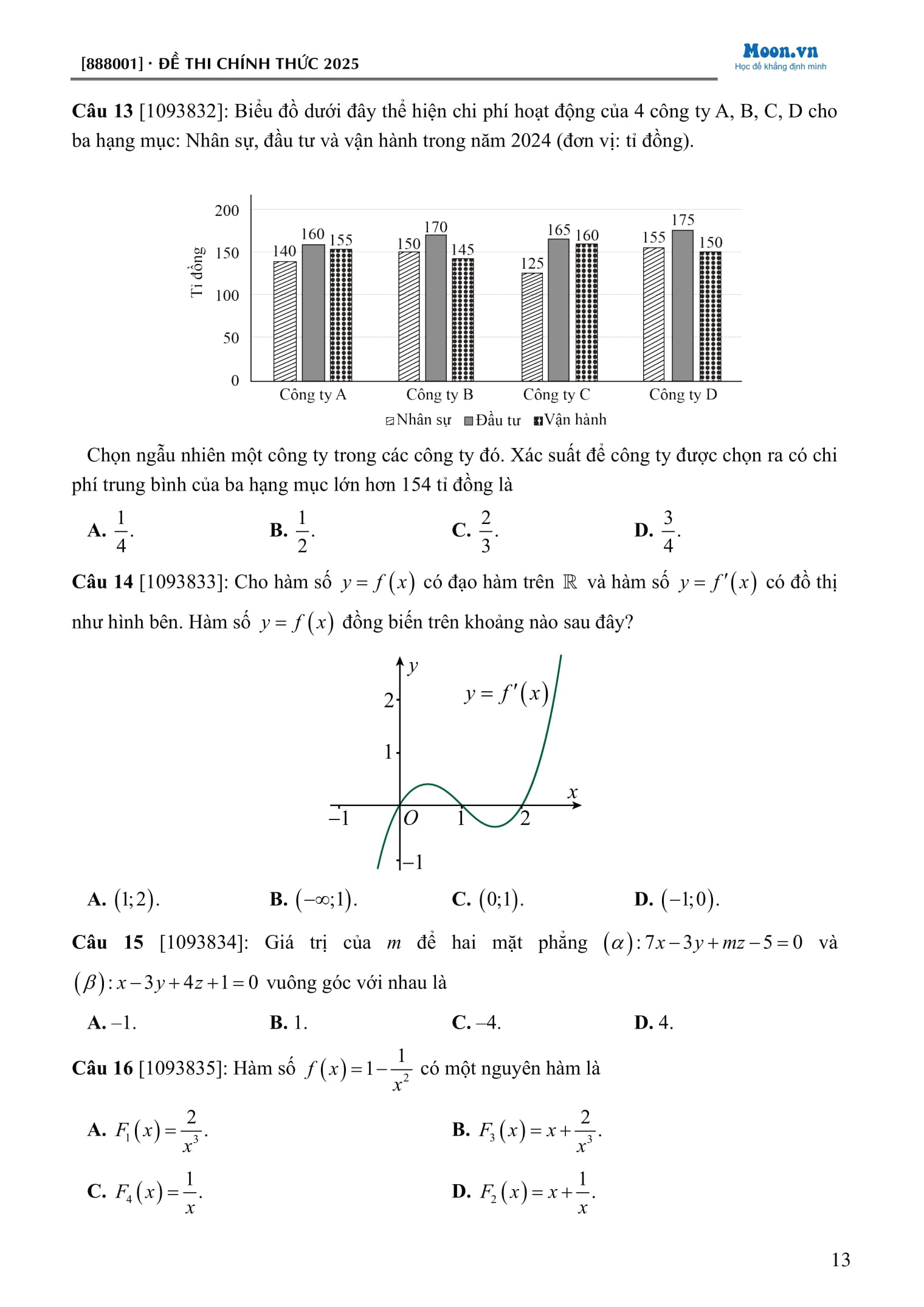 50 Đề Luyện Thi Đánh Giá Năng Lực Theo Cấu Trúc Của Trường Đại Học Sư Phạm Hà Nội - Môn Toán - Ảnh 13