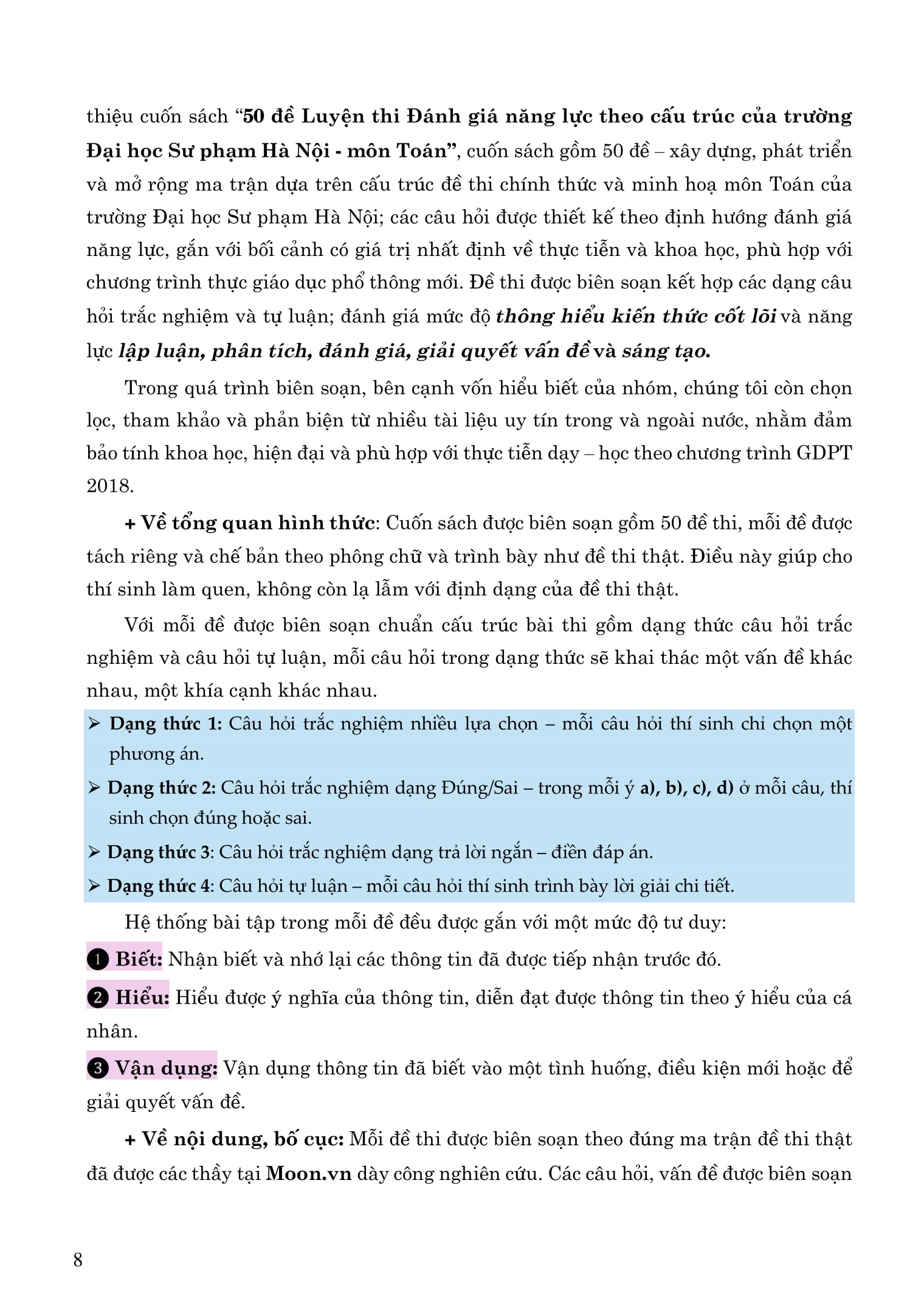 50 Đề Luyện Thi Đánh Giá Năng Lực Theo Cấu Trúc Của Trường Đại Học Sư Phạm Hà Nội - Môn Toán - Ảnh 9