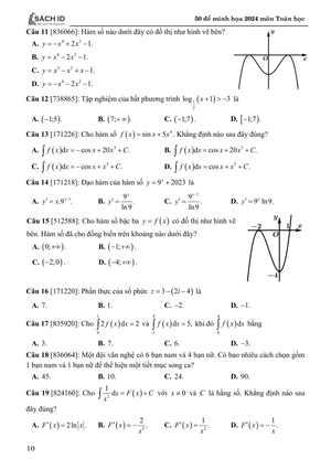 50 đề minh họa 2024 - môn toán học - Ảnh 11