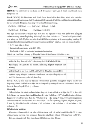 50 đề minh họa tốt nghiệp thpt 2025 - môn hóa học - Ảnh 12