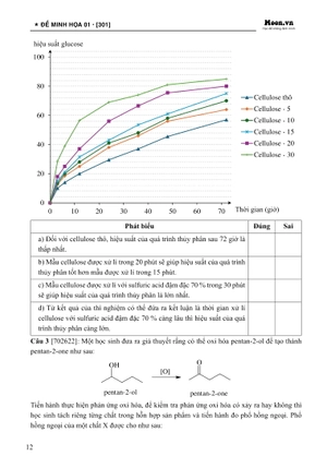 50 đề minh họa tốt nghiệp thpt 2025 - môn hóa học - Ảnh 13