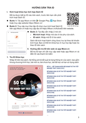 50 đề minh họa tốt nghiệp thpt 2025 - môn toán - Ảnh 5