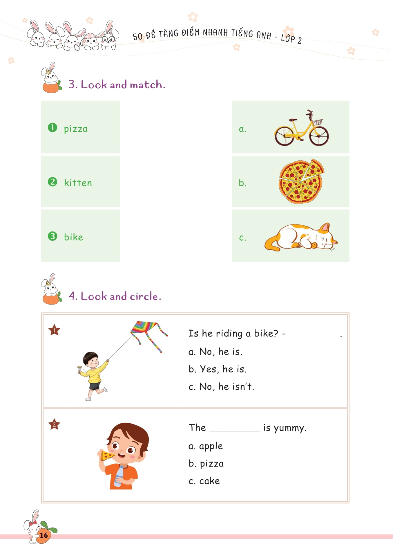 50 đề tăng điểm nhanh tiếng anh lớp 2 - Ảnh 15