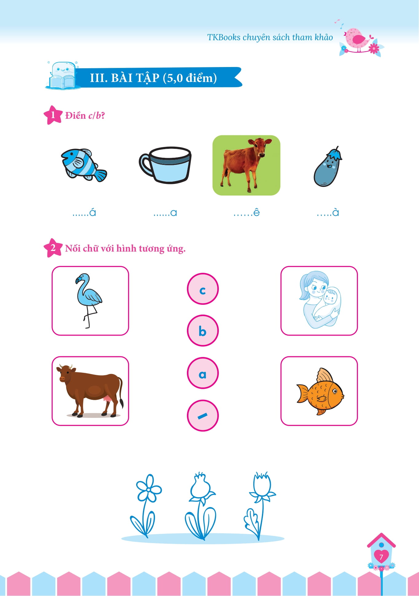 50 đề tăng điểm nhanh tiếng việt lớp 1 - Ảnh 8