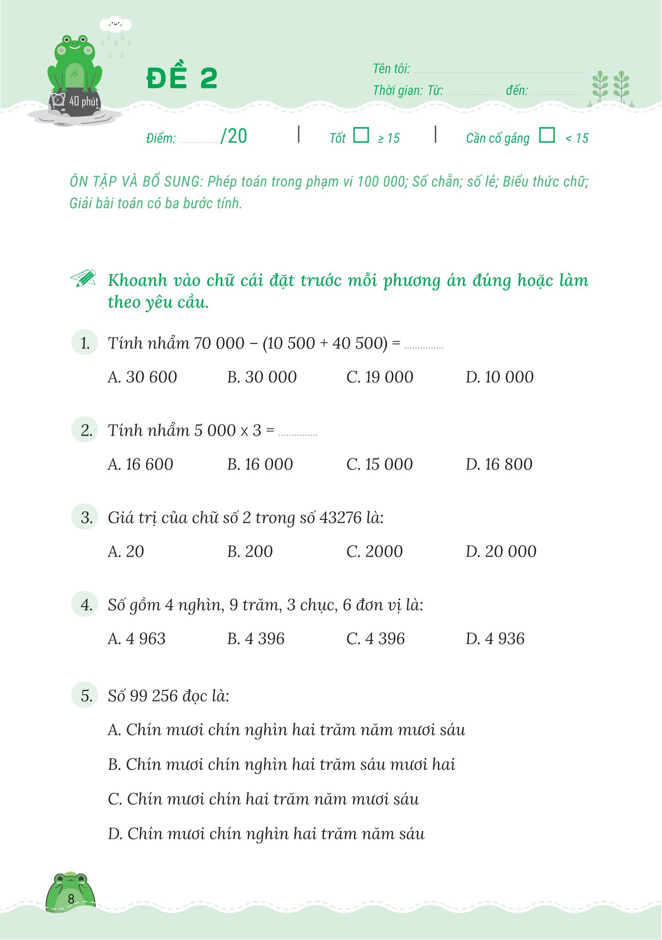 50 đề tăng điểm nhanh toán lớp 4 (theo chương trình của bộ sách kết nối tri thức với cuộc sống) - Ảnh 9