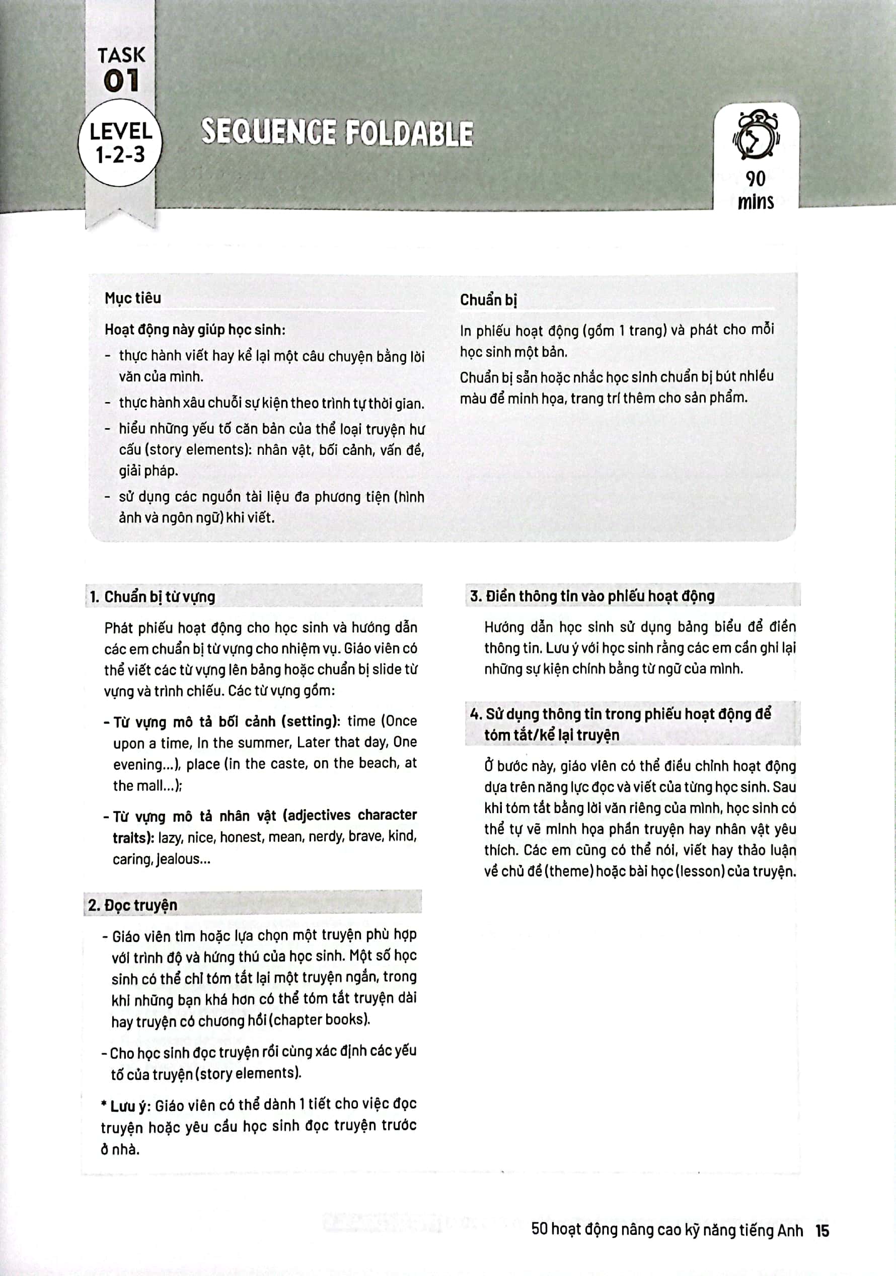 50 hoạt động nâng cao kỹ năng tiếng anh trên lớp và tại nhà dành cho học sinh tiểu học - Ảnh 6