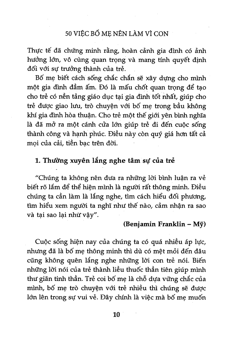50 việc bố mẹ nên làm vì con (tái bản 2015) - Ảnh 4