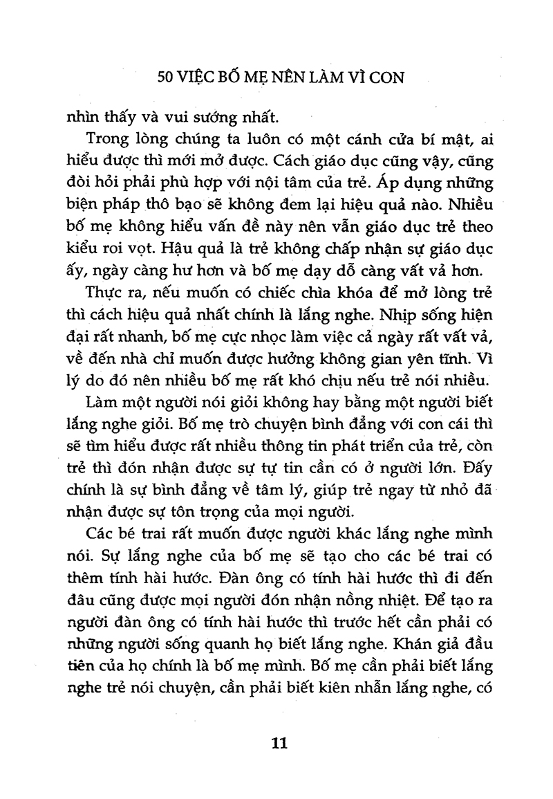 50 việc bố mẹ nên làm vì con (tái bản 2015) - Ảnh 5