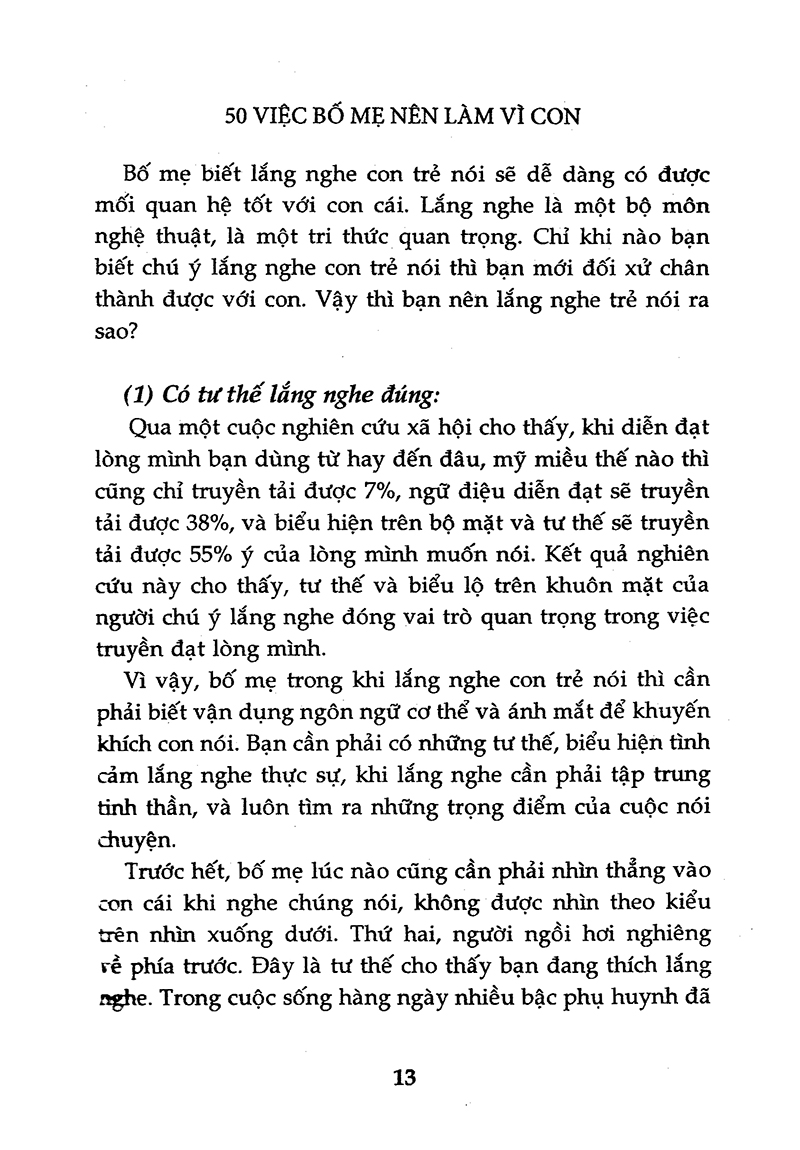 50 việc bố mẹ nên làm vì con (tái bản 2015) - Ảnh 7