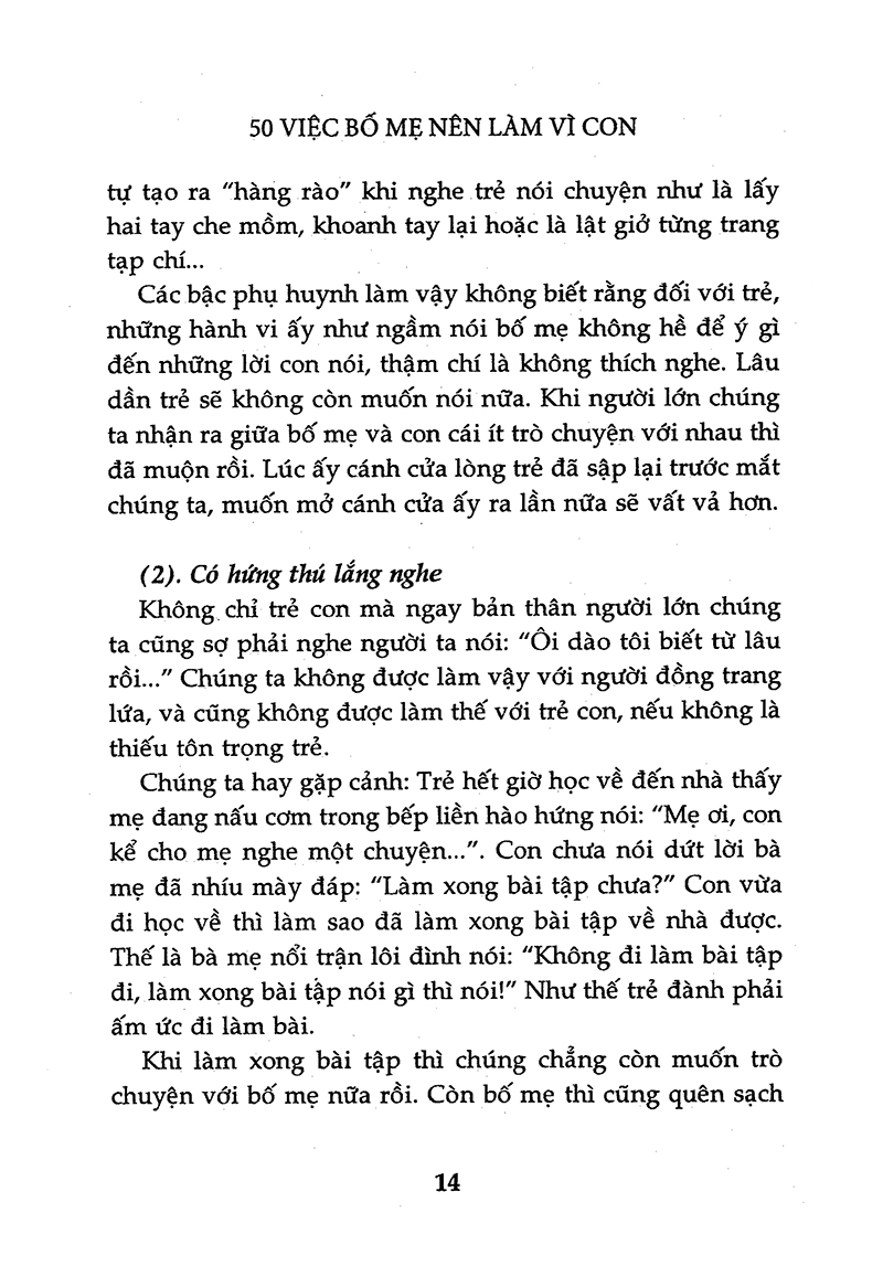 50 việc bố mẹ nên làm vì con (tái bản 2015) - Ảnh 8