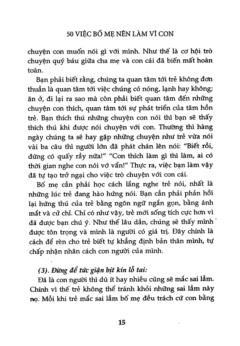 50 việc bố mẹ nên làm vì con (tái bản 2015) - Ảnh 9