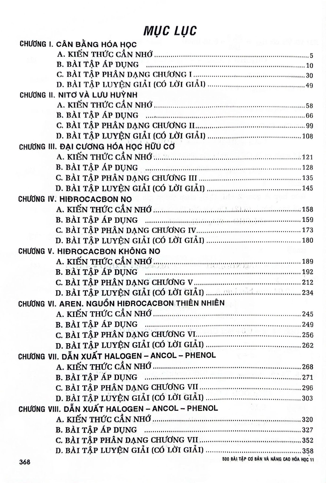 500 bài tập cơ bản và nâng cao hóa học 11 - Ảnh 7