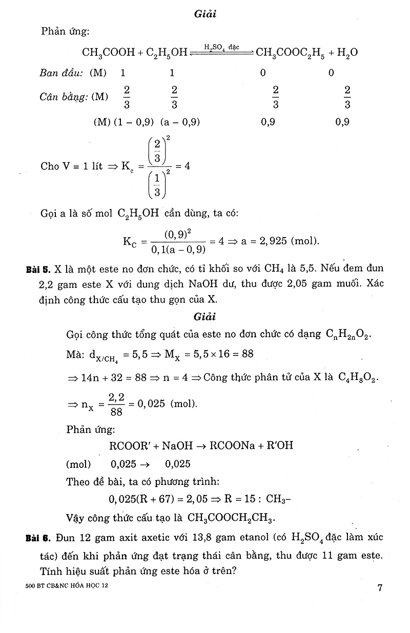 500 bài tập cơ bản và nâng cao hóa học 12 - Ảnh 5