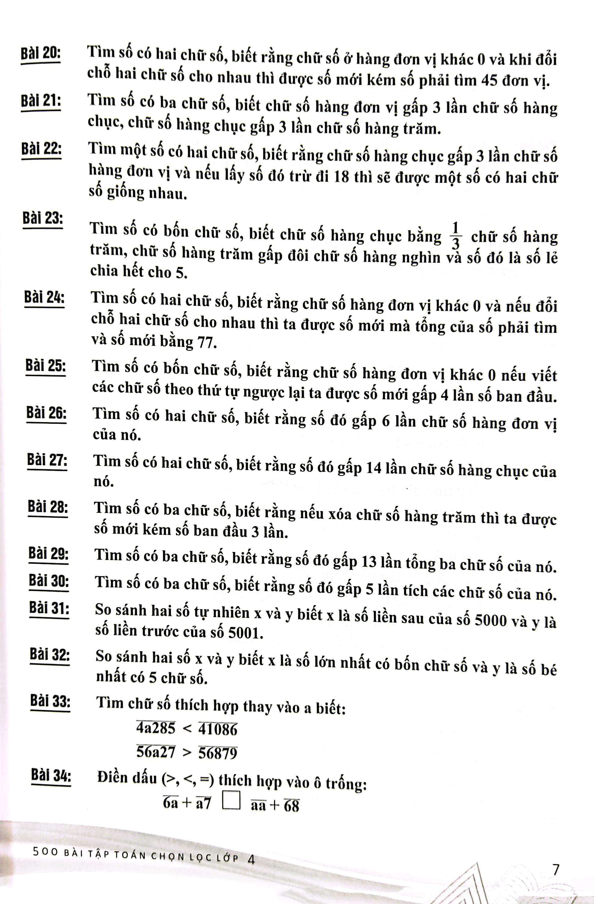 500 bài tập toán chọn lọc lớp 4 (theo chương trình giáo dục phổ thông mới) - Ảnh 5