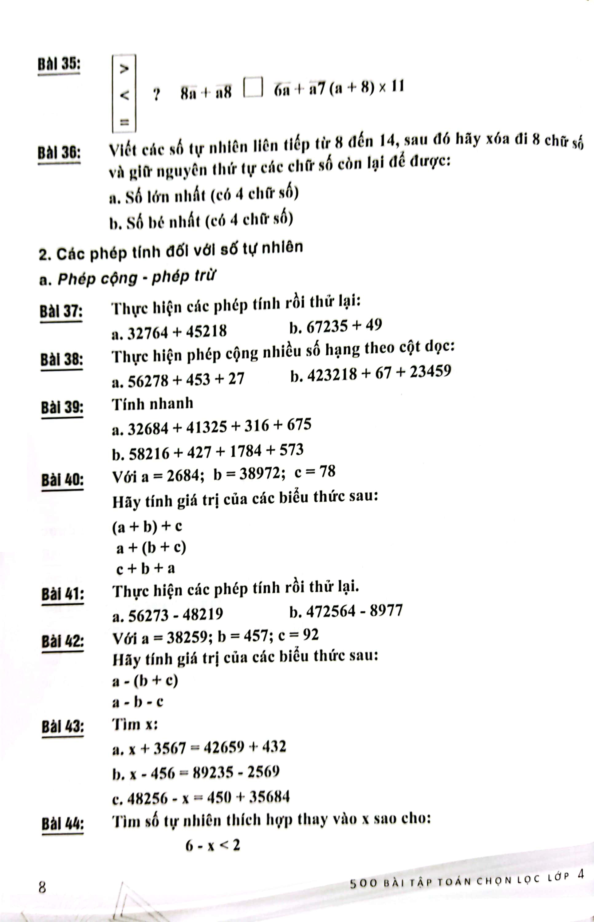 500 bài tập toán chọn lọc lớp 4 (theo chương trình giáo dục phổ thông mới) - Ảnh 6