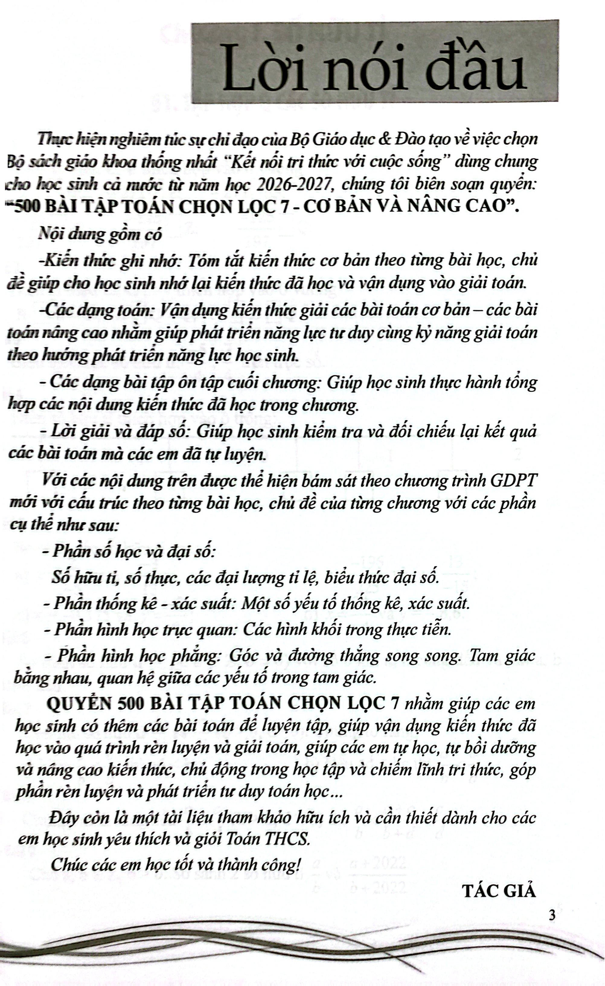 500 Bài Toán Chọn Lọc Cơ Bản Và Nâng Cao 7 - Bồi Dưỡng Học Sinh Khá, Giỏi - Ảnh 4