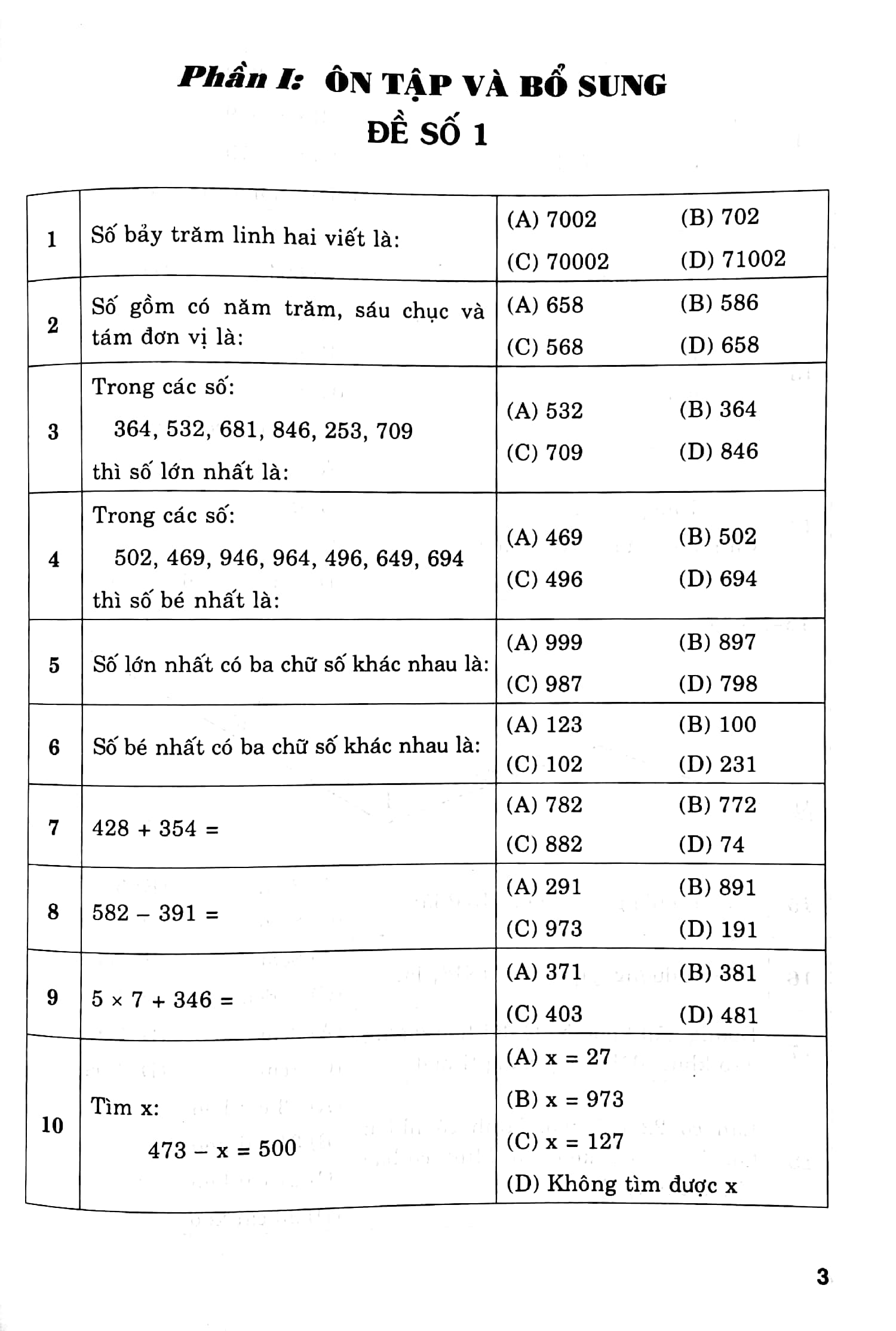 500 bài toán trắc nghiệm 3 (biên soạn theo chương trình giáo dục phổ thông mới) - Ảnh 4