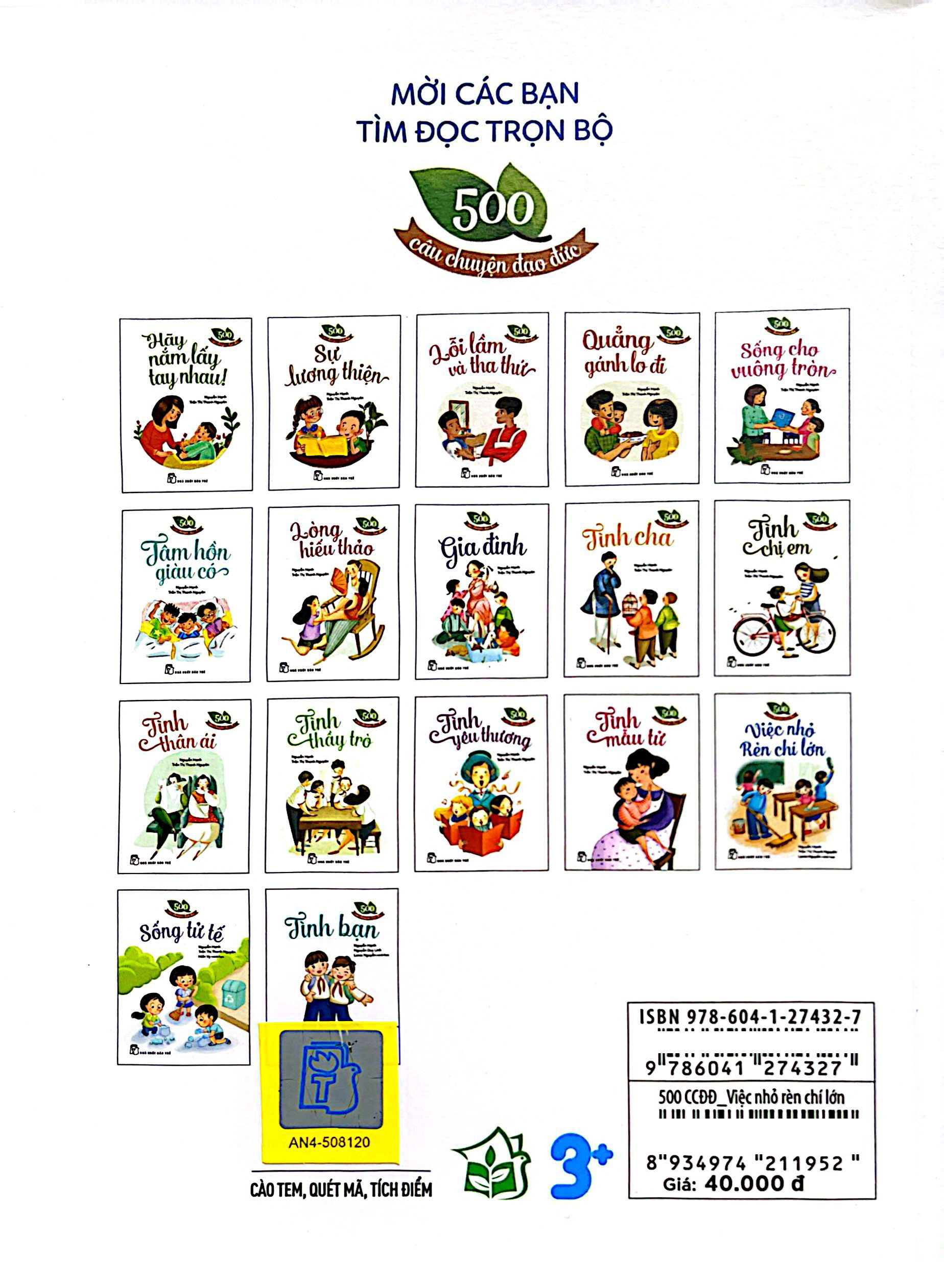 500 Câu Chuyện Đạo Đức - Việc Nhỏ Rèn Chí Lớn - Ảnh 7