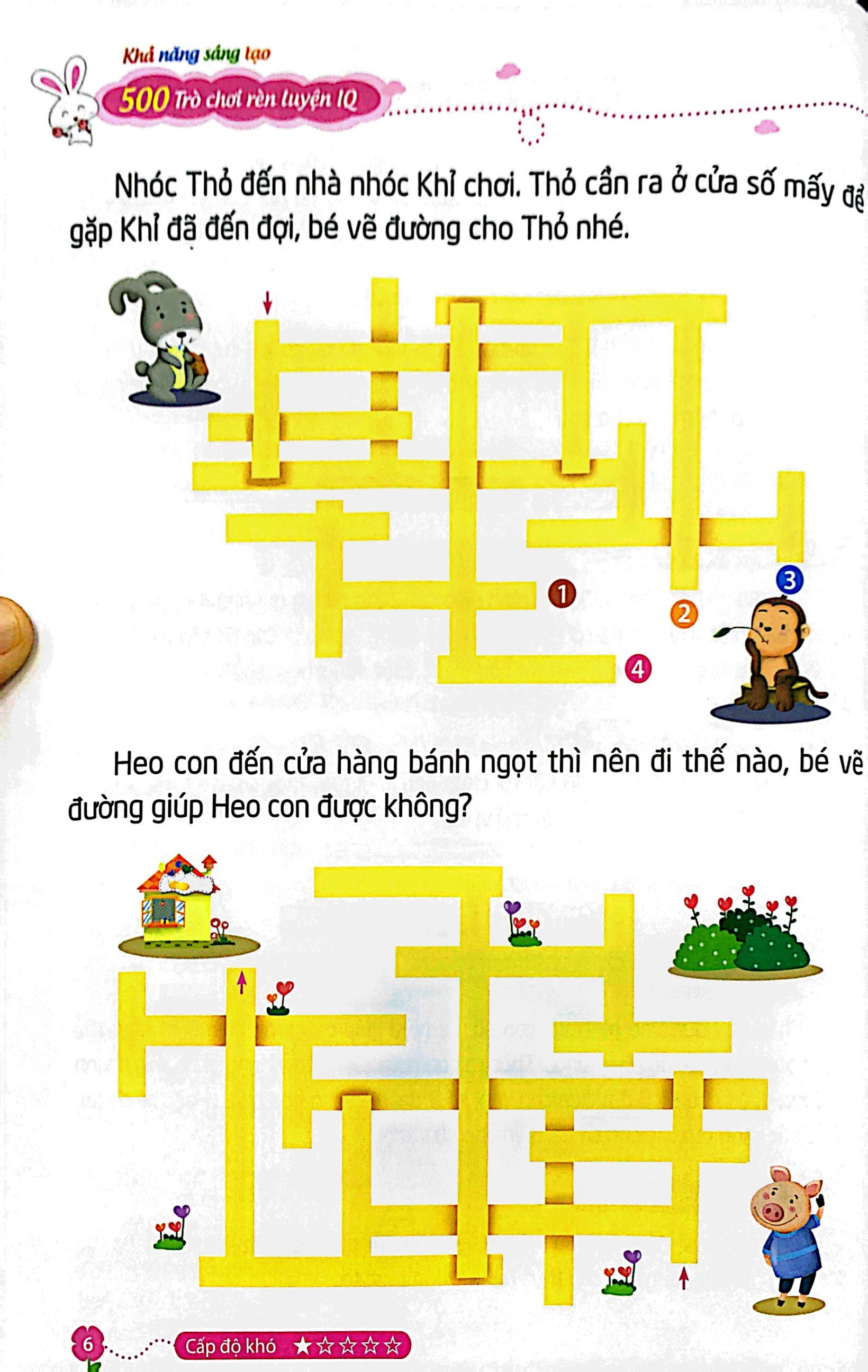 500 trò chơi rèn luyện iq (4-10 tuổi) - khả năng sáng tạo - Ảnh 6