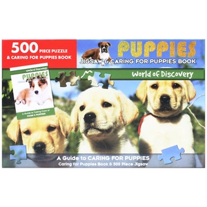 5000 piece puzzle & caring for puppies book: puppies - Ảnh 2